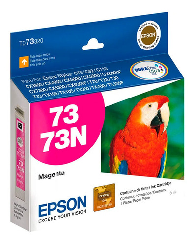 Cartucho Tinta Epson Original T073320 Magenta P/cx5600