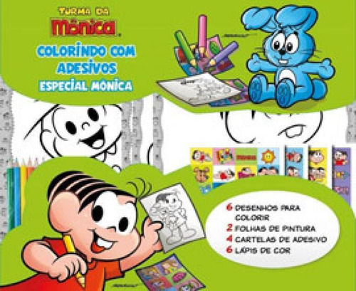 Turma Da Mônica - Colorindo Com Adesivos - Especial - Môni, De Mauricio De Sousa Editora Ltda. Editora On Line, Capa Mole Em Português