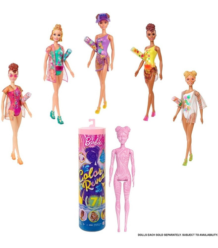 Barbie Color Reveal Sorpresa Cambia Con El Agua Original 