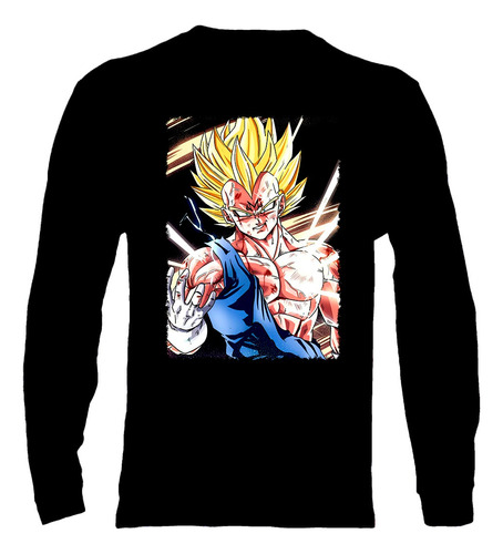 Polera Manga Larga Dragon Ball - Ver 05 - Vegeta