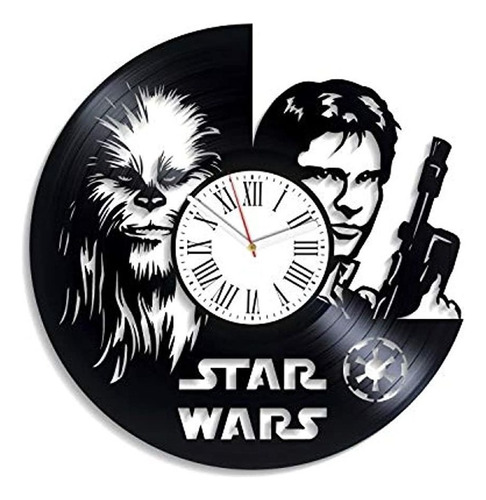 Reloj De Pared Para Guardería Jedi, Diseño Vintage De Star