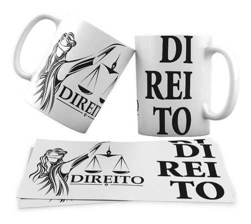 Caneca De Ceramica Direito Profissao Advogado