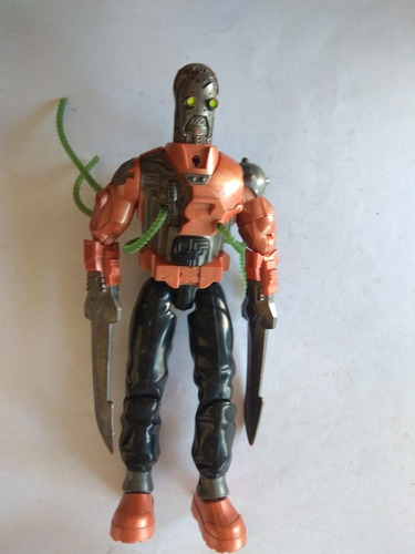 Action Man Robot 011 Naranja Brazos Espada Villano Hasbro 