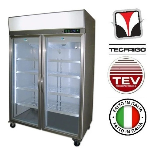 Nevera Reach In Refrigerador 2 Puertas Tecfrigo Italy 