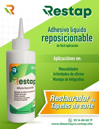 Imagen 2 de 6 de Adhesivo Reposicionable - Renovador Tapete De Corte 2 Paq