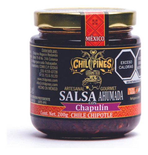 Salsa Macha Con Chapulín Chipotle 200g