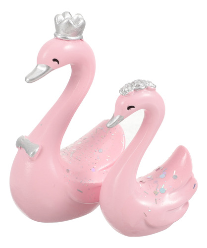 Adornos Con Forma De Cisne Y Figuras De Pareja De Animales,