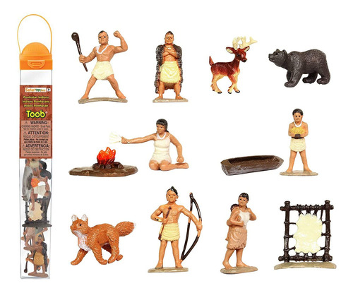 Safari Ltd Indios Powhatan Toob Con 12 Históricos Estatuilla