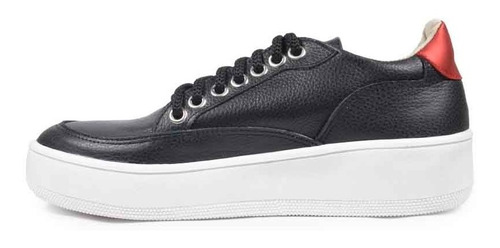 Imagen 5 de 8 de Zapatillas De Mujer De Cuero Cordones Argos - Ferraro