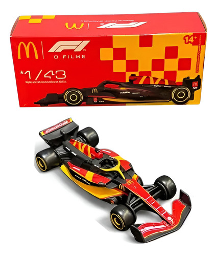 Miniatura Carro Formula 1 Mc Donalds F1 O Filme 1/43 1 Un Vermelho