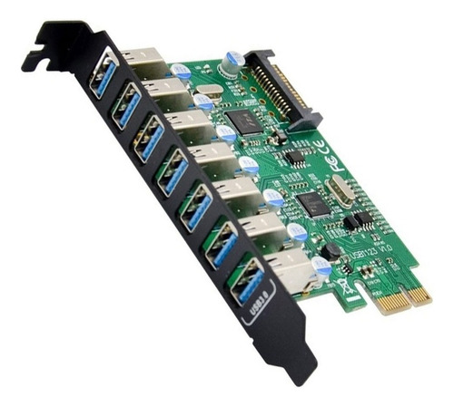 Placa PCIE a 7 puertos USB 3.0 MTS-PCIE7USB3 amitosai