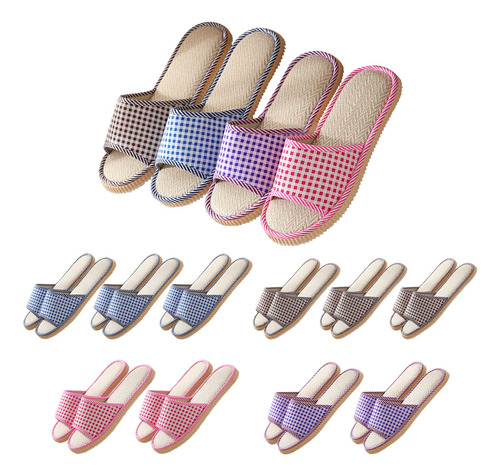 10 Pares De Pantuflas Lavables Para Invitados, Pantuflas Des