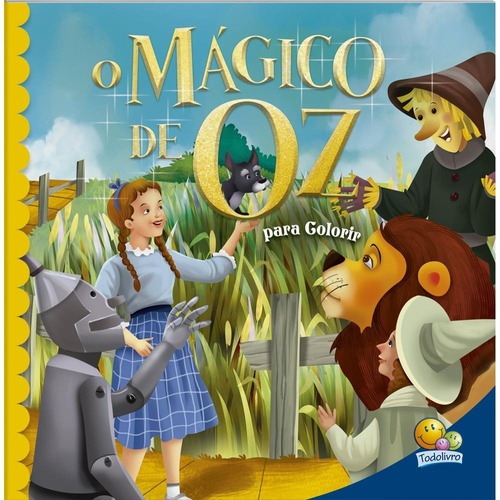 Contos Clássicos para Colorir: Mágico de Oz, O, de Mammoth World. Editora Todolivro Distribuidora Ltda., capa mole em português, 2022