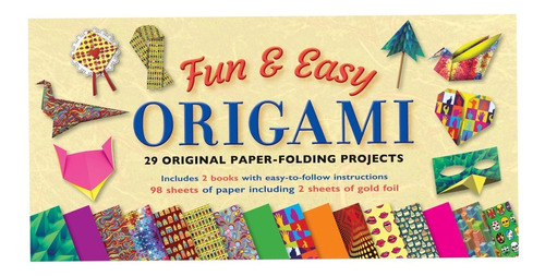 2 Libros Guia Origami Facil 98 Hojas 15x15 Cm 29 Proyectos