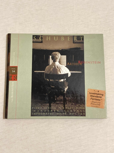 The Rubinstein Collection Vol 54 Cd Schubert Piano Sonata B