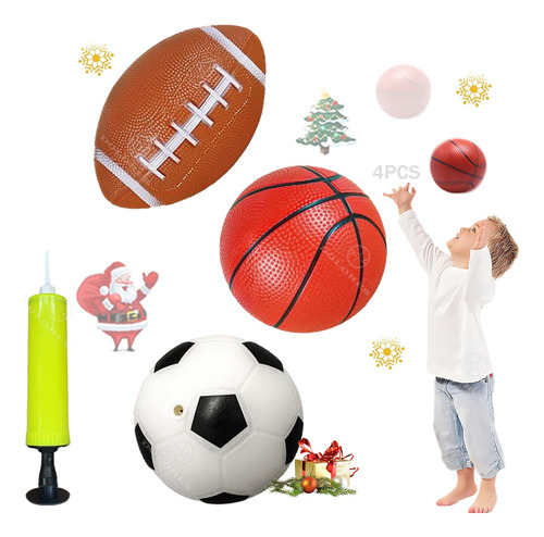 Juguetes Baloncesto Para Niños2años Conjunto Fútbol Inflador