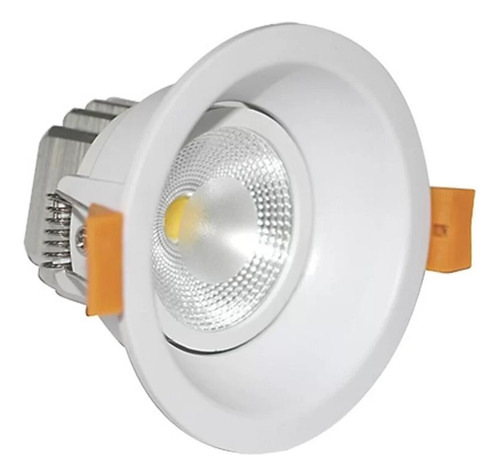 Spot Embutir Redondo 9cm Recuado 8w 6500k Blumenau Cor Branco 110v/220v