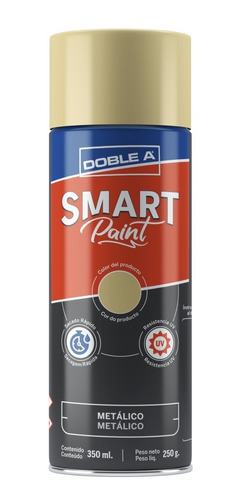 Pintura Aerosol Doble A 350ml Dorado Metálico Secado Ra Caba