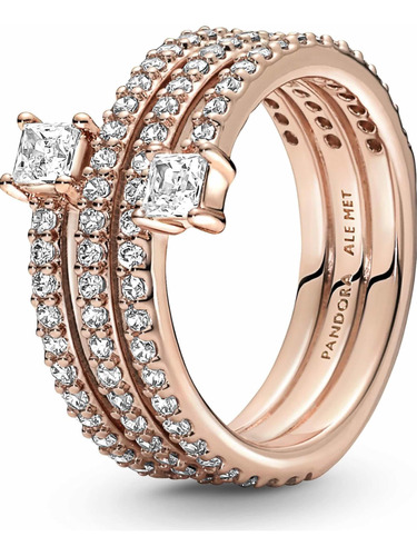 Anillo Pandora Triple Espiral Rosegold + Kit De Regalo