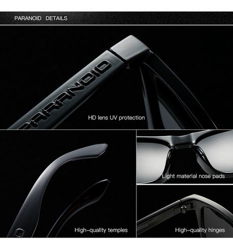 Lentes De Sol Polarizados Marca Paranoid Unisex Porlamar 09