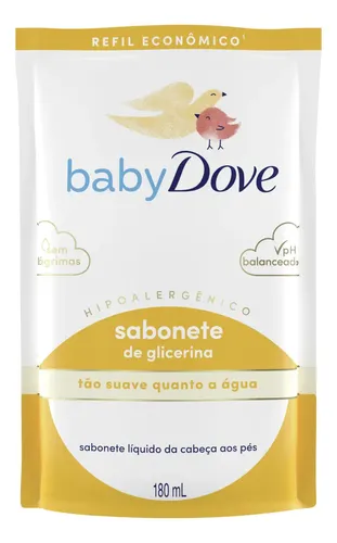 Baby Dove Sabonete Líquido Hidratação Glicerinada Refil 180ml