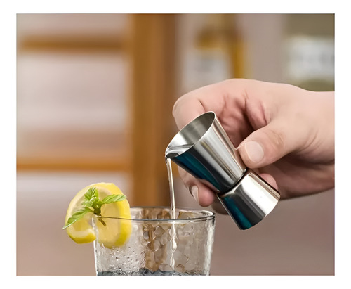 Jigger Medidor Licor Trago Estándar Bar De Onza