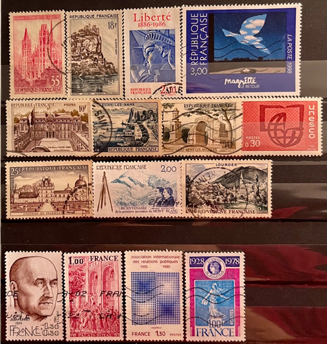 Francia - Lote De 15 Sellos - Varios Temas  P668