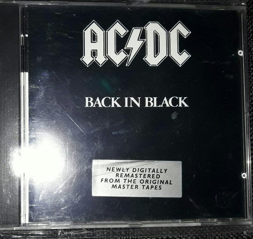 Ac/ Dc Back In Black Cd Gema 1er Ed. Germany 1980 Excelent