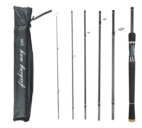 Barra De Viaje Spinning Rod Piece, Con Bolsa De Almacenamien