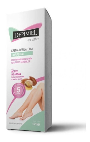 Crema Depilatoria Corporal Depimiel Sensitive Cuerpo X120grs