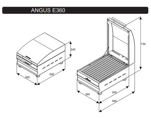 Imagen 7 de 10 de Parrilla Eléctrica Tromen E360 Angus 220v Gris