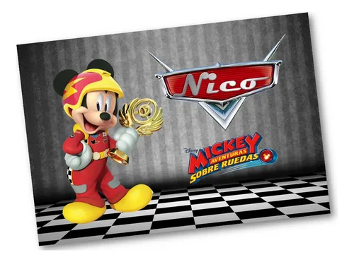 comprar Kit Imprimible Mickey Sobre Ruedas Personalizado Mod.1 Candy