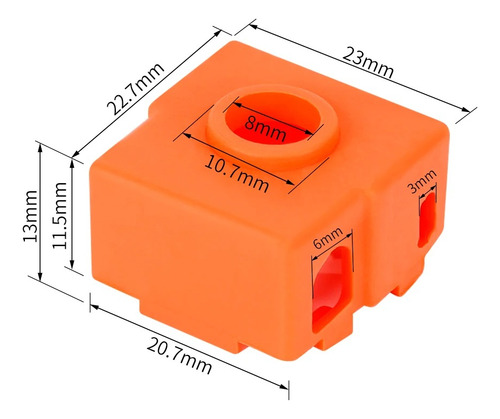 Aislante Silicona Hotend Creality Cr-6 Neo Neo V2 Neo Max