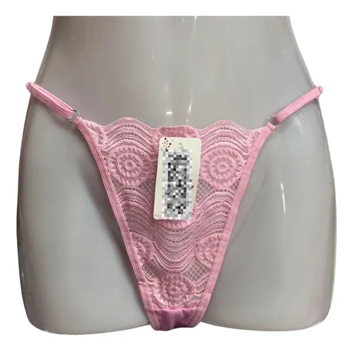 Pack X 6 Cola Less Tanga Algodón Lycra Tiras Regulables