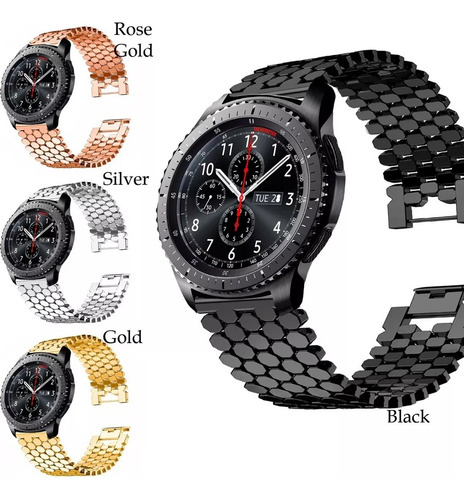 Correa Metal Hexagonal Para Smartwatch Aitafy Idw19 Alexa