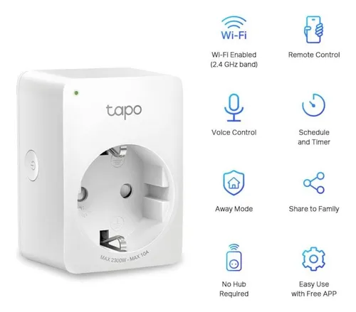 Enchufe Inteligente Tapo P100 Mini (2 Pack) Tp-link