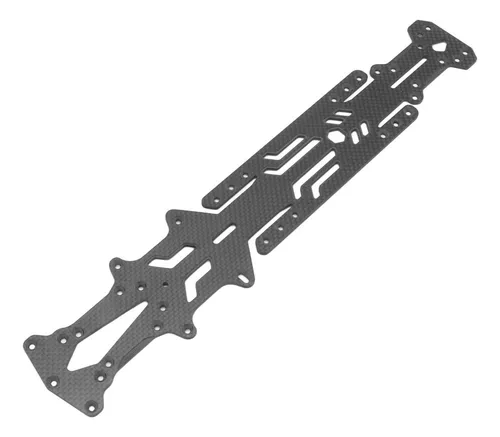 Chasis Para Coche RC TT01/TT01E – Marco De Fibra De Carbono Y Aluminio Con Parachoques Y Distancia Entre Ejes