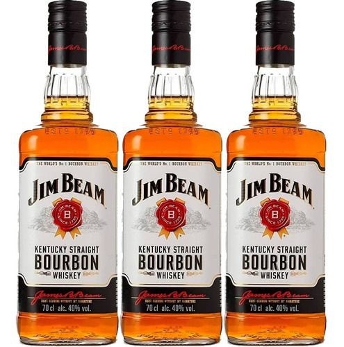 Whisky Jim Beam Bourbon White 700ml Botella 01almacen