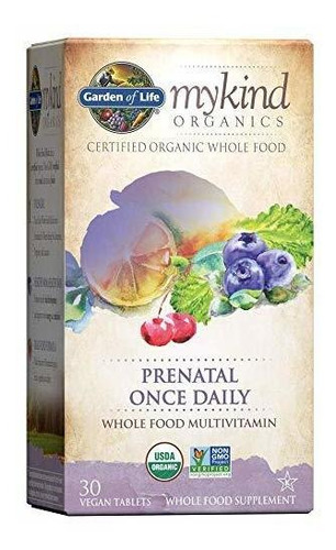 Garden Of Life Mykind Organics - Vitaminas Prenatales - 30 T