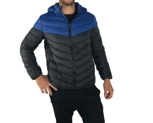 Campera Importada Inflable Capucha Desmontable Hombre Nueva