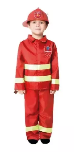 Disfraz de bombero para niño (3-7 años)