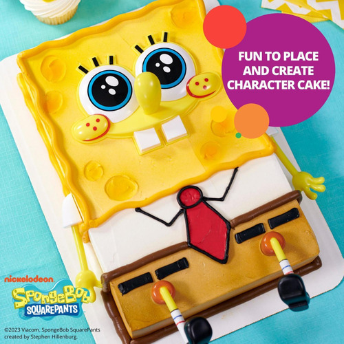 Decoración Para Tartas Bob Esponja Juego 5 Piezas Fiesta