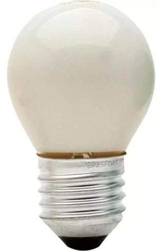 Kit 5 Lâmpadas Bolinha Incandescente 15w E-27 Cor Da Luz Leitosa Voltagem