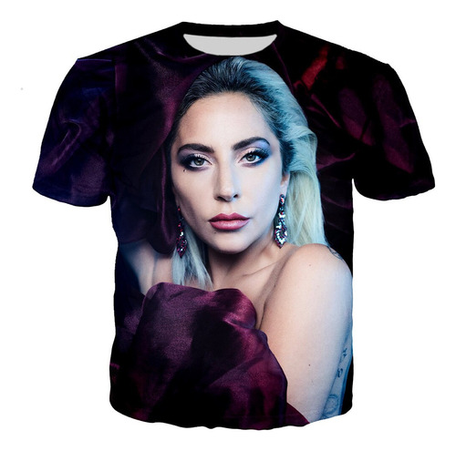 Camiseta Estampada En 3d De Lady Gaga