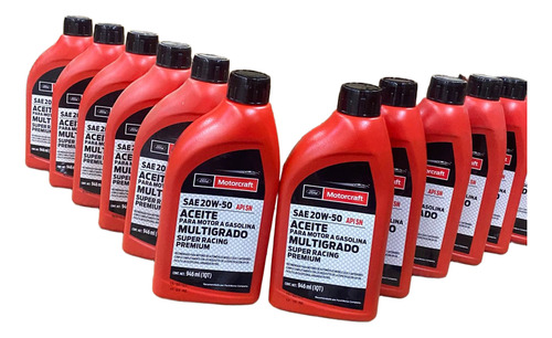 Caja Con 12 Aceites Multigrado Super Racing 1/msmx-020w50-b