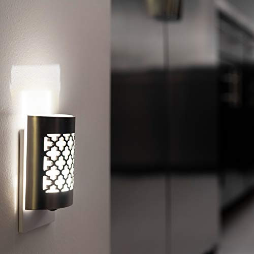 Luz Nocturna Led Diseño Floral 2 Unidades Enchufe Sensor