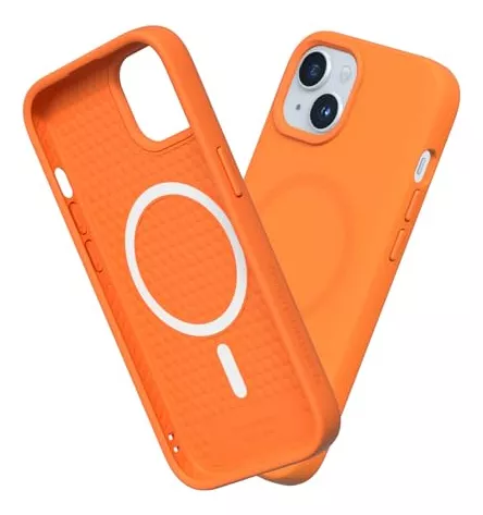 Funda Rhinoshield Solidsuit Qi Para iPhone 15 - Neon Orange