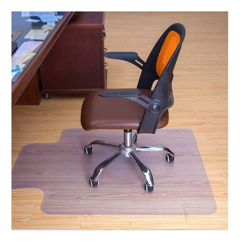 Imagen 3 de 7 de Alfombra Protector Piso Bajo Escritorio Pvc 114 X 105