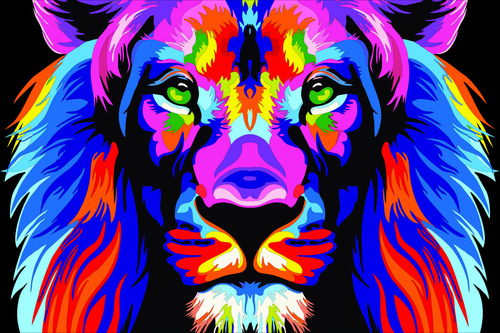 Vinilos Decorativos Art Vectores Animales 120x80cm