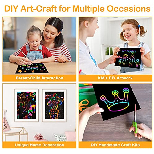 Scratch Rainbow Art Niños Magic Scratch Off Paper Jueg...